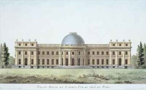 Royal Palace at Laeken View from the Park from Choix des Monuments Edifices et Maisons les plus remarquables du Royaume des Pays Bas