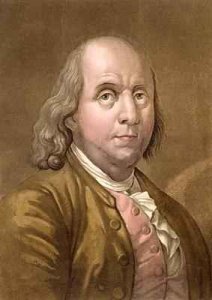 Portrait of Benjamin Franklin 1706-90