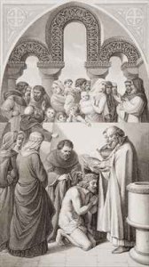 The Baptism of King Ethelbert of Kent by St Augustine at Canterbury in 597 2