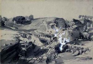 Blasting rocks, Linsdale, Buckinghamshire