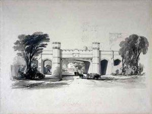 Rugby railway bridges as seen from the road, Warwickshire