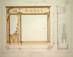 Design for a fashion shop front